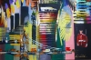 XL Mega City London Skyline Red Moon 291
