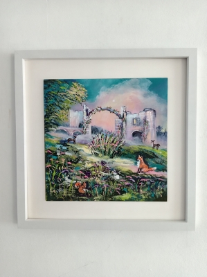 Holy island fantasy painting 