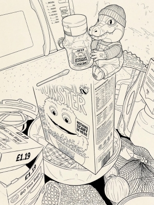 Plush toy cornflakes