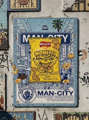 Invader art monster tiles