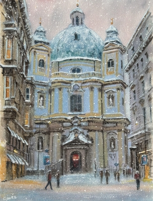 A Winters Day at St Peter’s, Vienna 