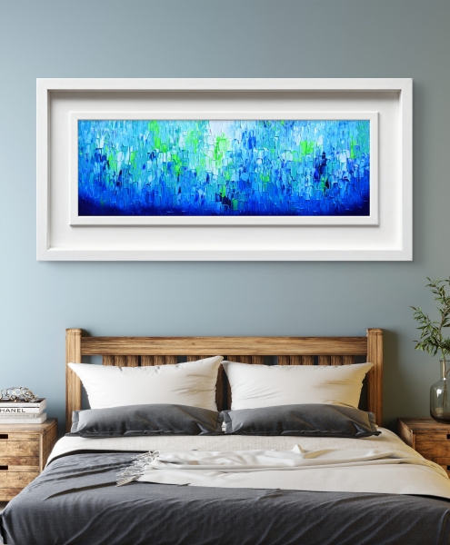 Relief Blue 32 - Large Abstract Ocean