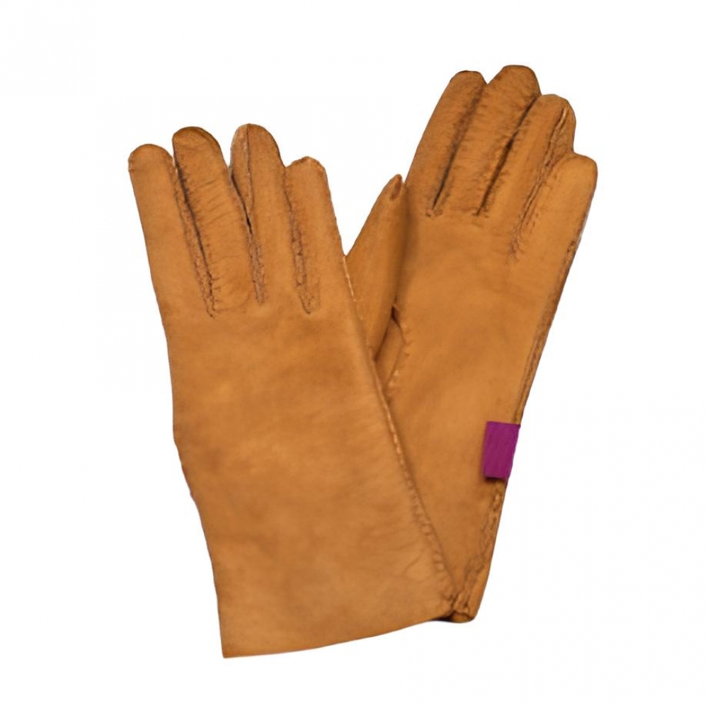 Gants mouton retourné Camel (femme)