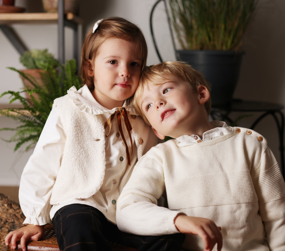 Blouse Papillon velours blanc