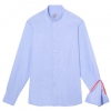 CHEMISE BLEUE COL OFFICIER GALONS CORAIL FLUO 