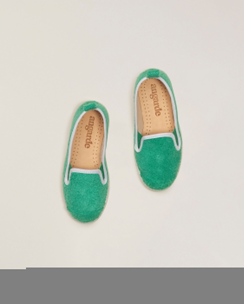 Espadrille enfant éponge, menthe