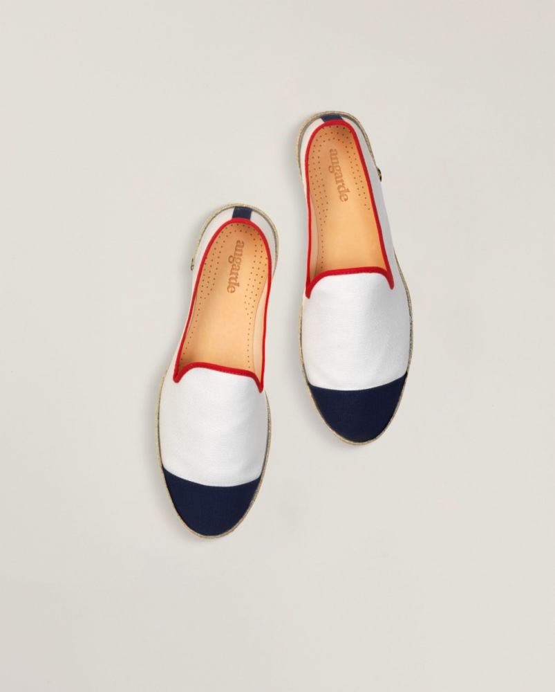 Espadrille homme coton, tricolore flag