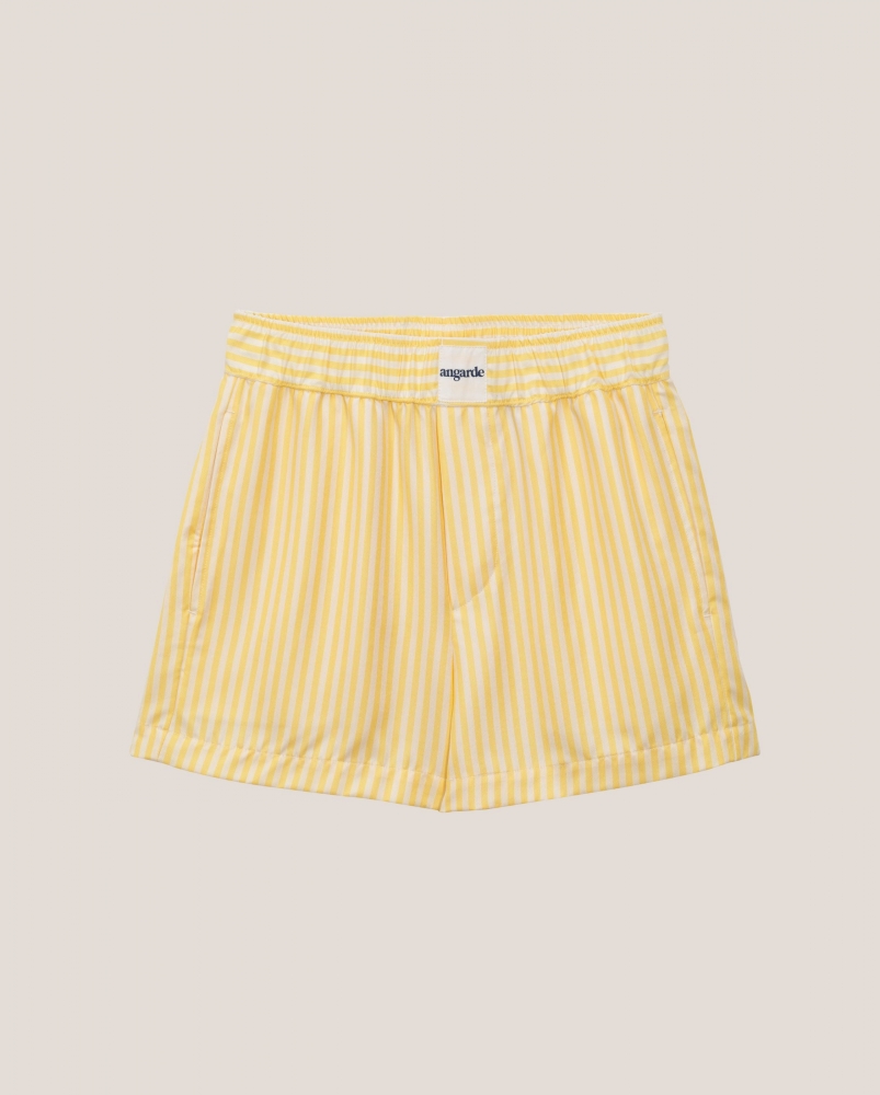 Short pyjama homme, citron