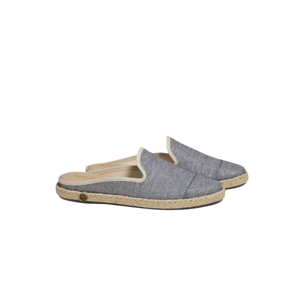 Mule femme lurex, marine