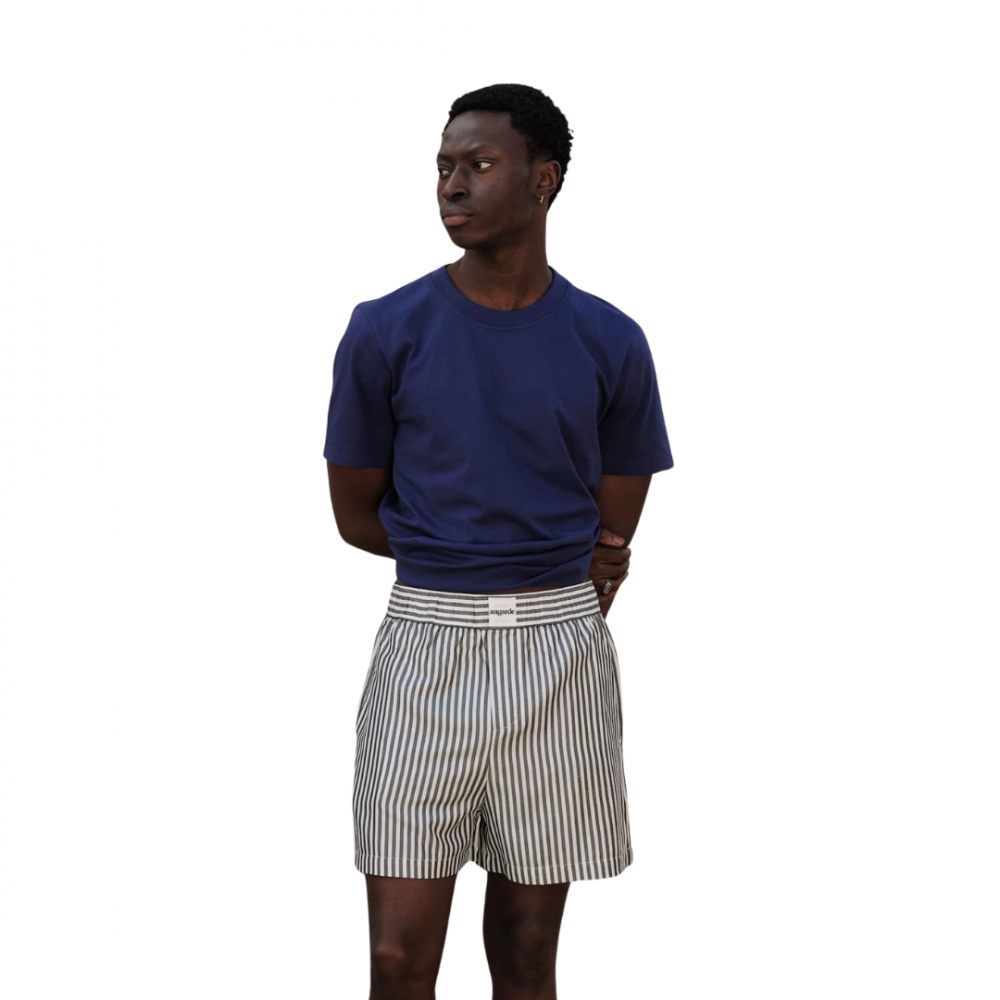 Short pyjama homme, marine