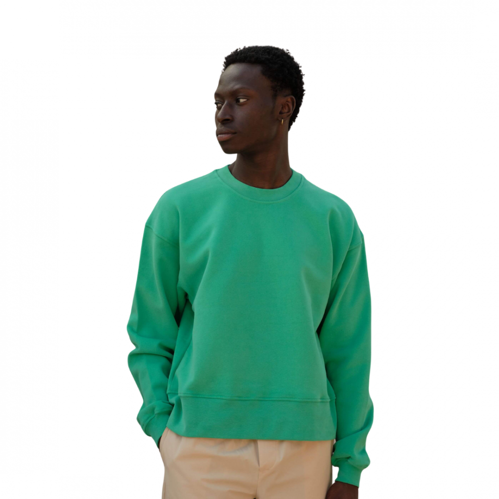 Sweatshirt homme coton bio, vert