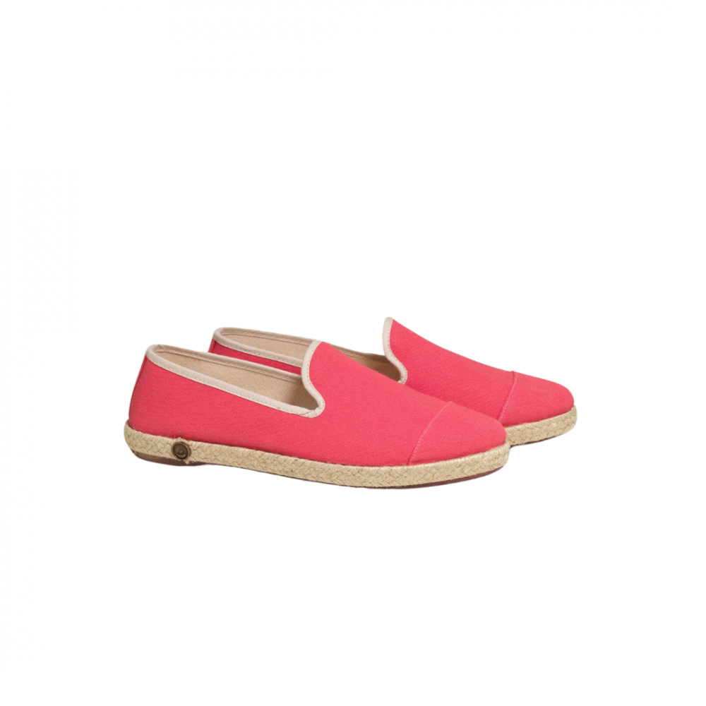 Espadrille homme coton, fuchsia