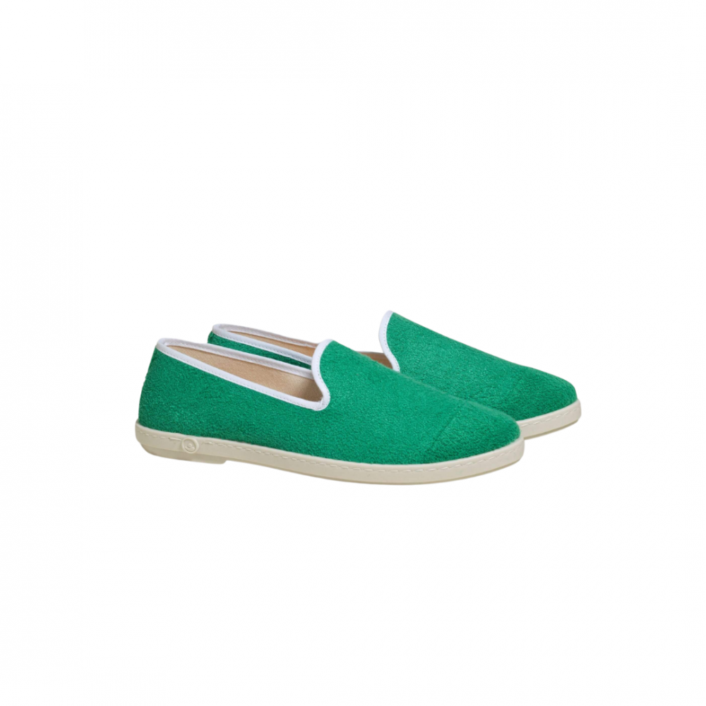 Espadrille homme éponge, menthe