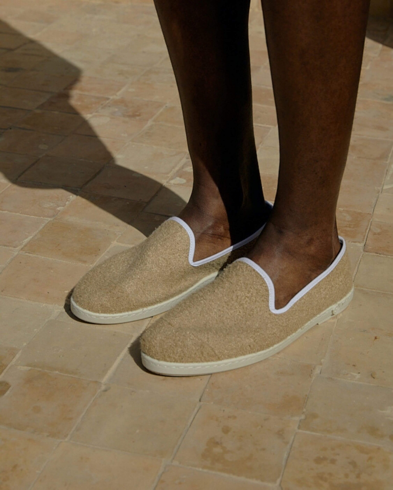 Espadrille homme éponge, beige