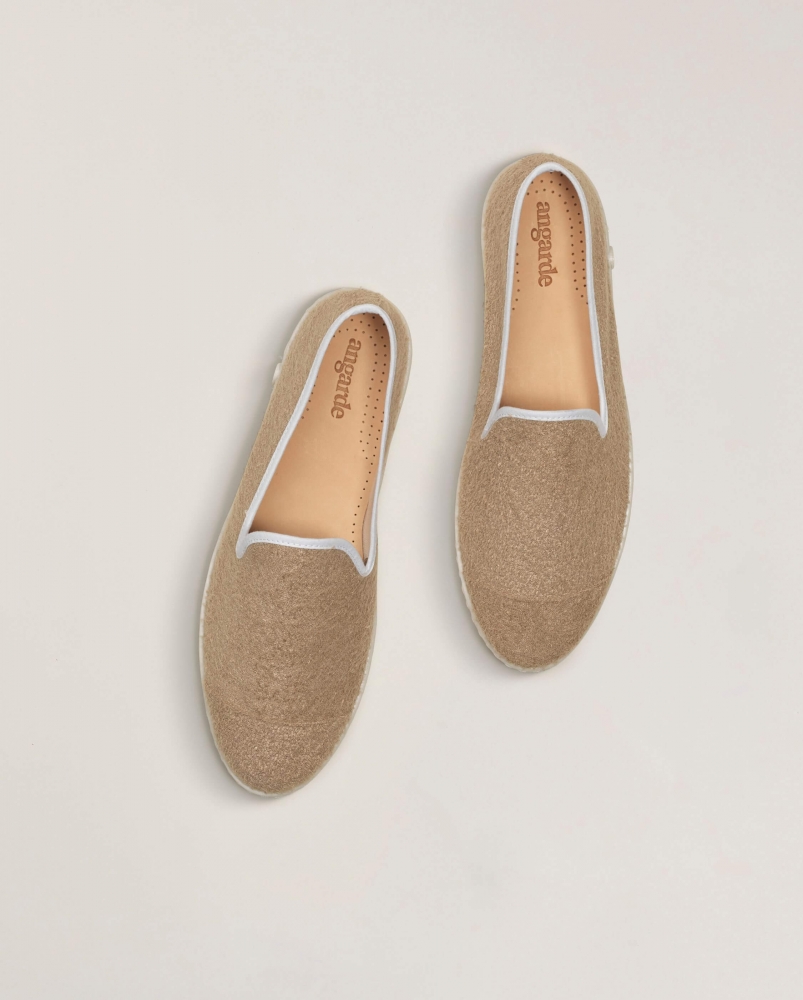 Espadrille homme éponge, beige