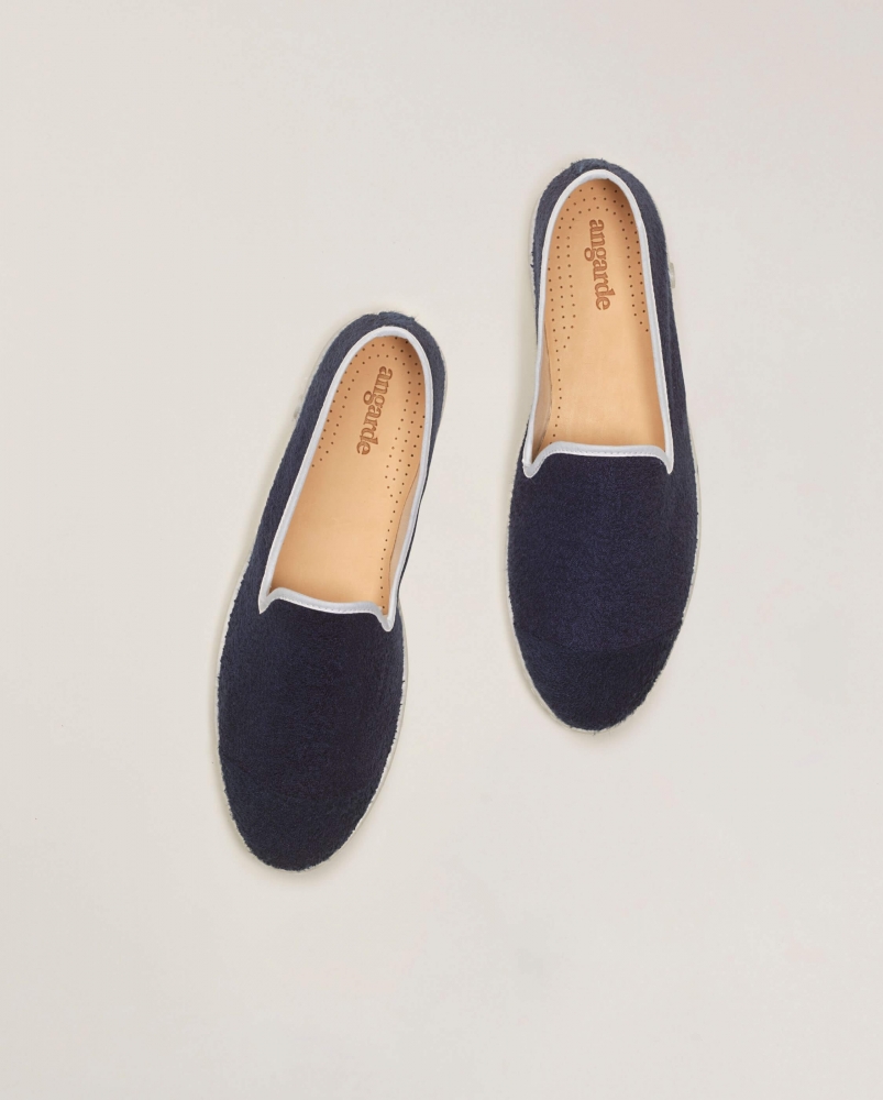 Espadrille homme éponge, marine