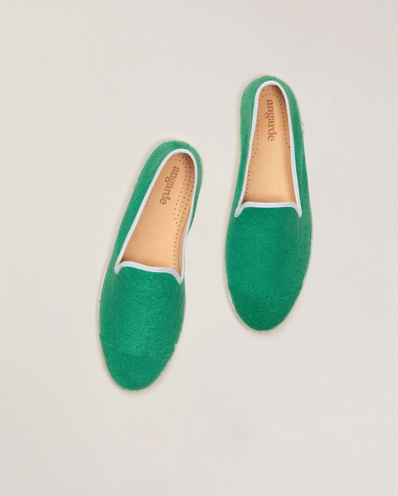 Espadrille homme éponge, menthe