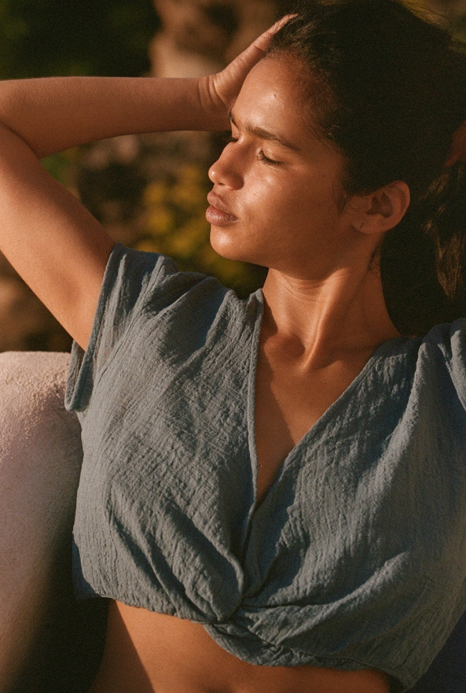 Top Meredith - Bleu