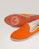 Espadrille femme coton, orange