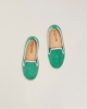 Espadrille enfant éponge, menthe