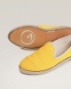 Espadrille femme coton, jaune