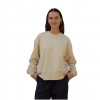 Sweatshirt femme coton bio, beige