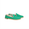 Espadrille femme coton, menthe