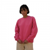 Sweatshirt femme coton bio, fuchsia