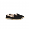 Espadrille femme coton, noir