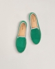 Espadrille femme éponge, menthe