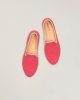 Espadrille femme coton, fuchsia