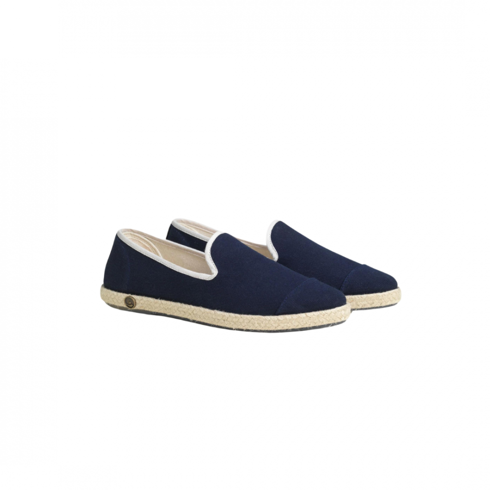 Espadrille homme coton, marine