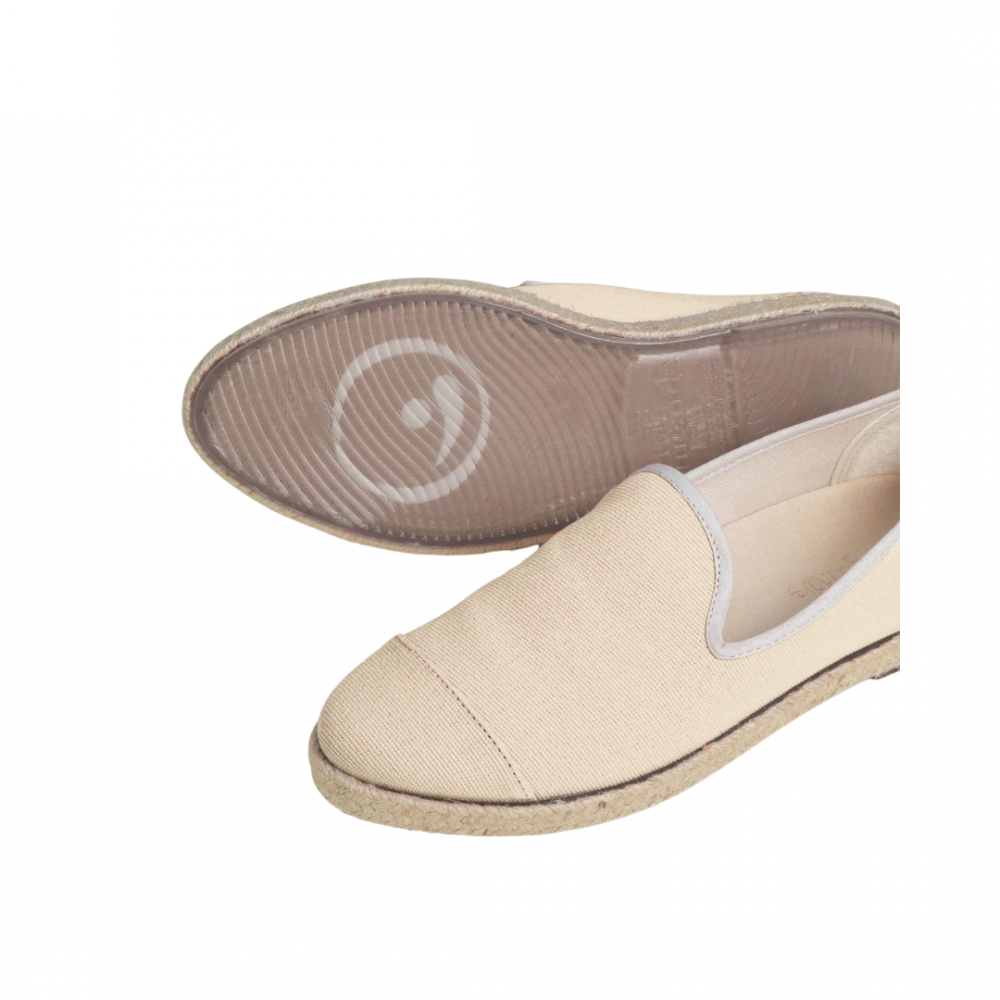 Espadrille homme coton, ivoire