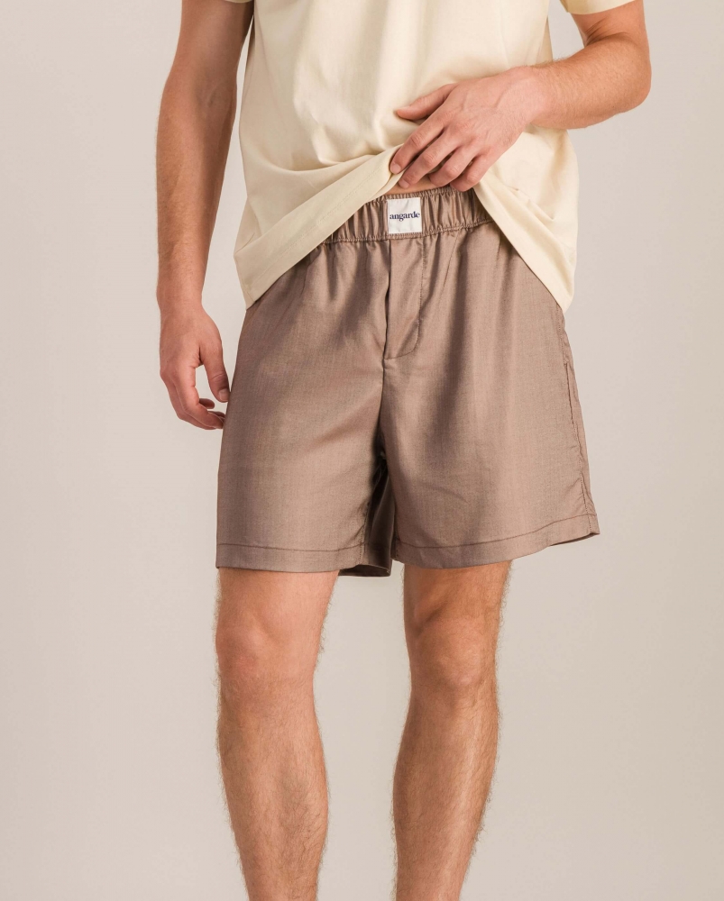 Short pyjama homme, chocolat