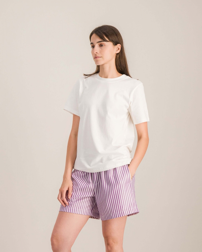 Short pyjama femme, violet