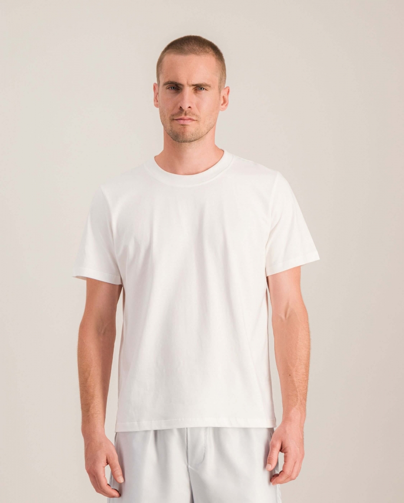 T-shirt homme coton bio, blanc