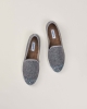 Chausson femme laine, gris paillettes