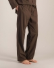 Pantalon pyjama homme coton bio, chocolat