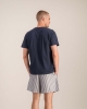 Short pyjama homme, marine