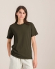 T-shirt femme coton bio, kaki