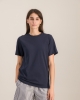 T-shirt femme coton bio, marine