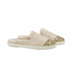 Mule femme laine, beige paillettes