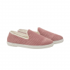 Chausson femme velours, rose