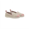 Chausson enfant laine, beige rose poudré