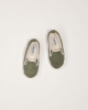 Chausson enfant velours, vert