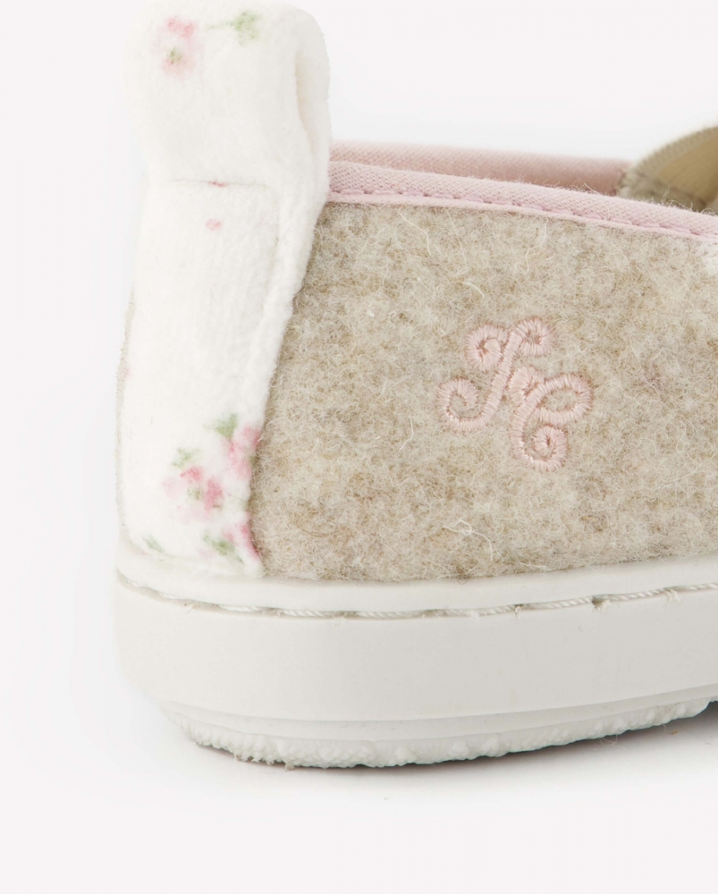 Chausson enfant collab' x Tartine et Chocolat, fleurs