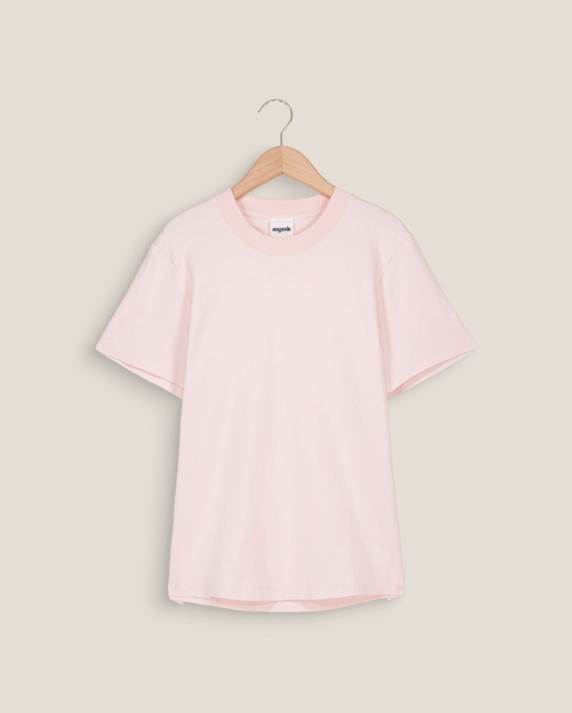T-shirt femme coton bio, rose