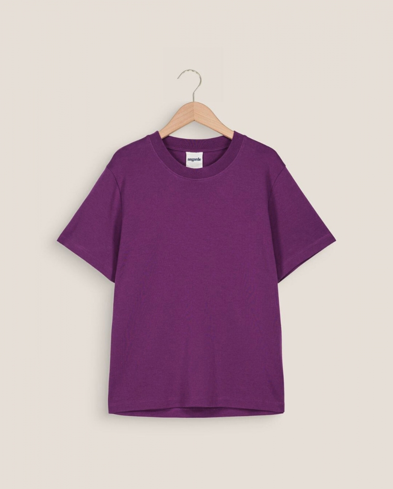 T-shirt homme coton bio, violet
