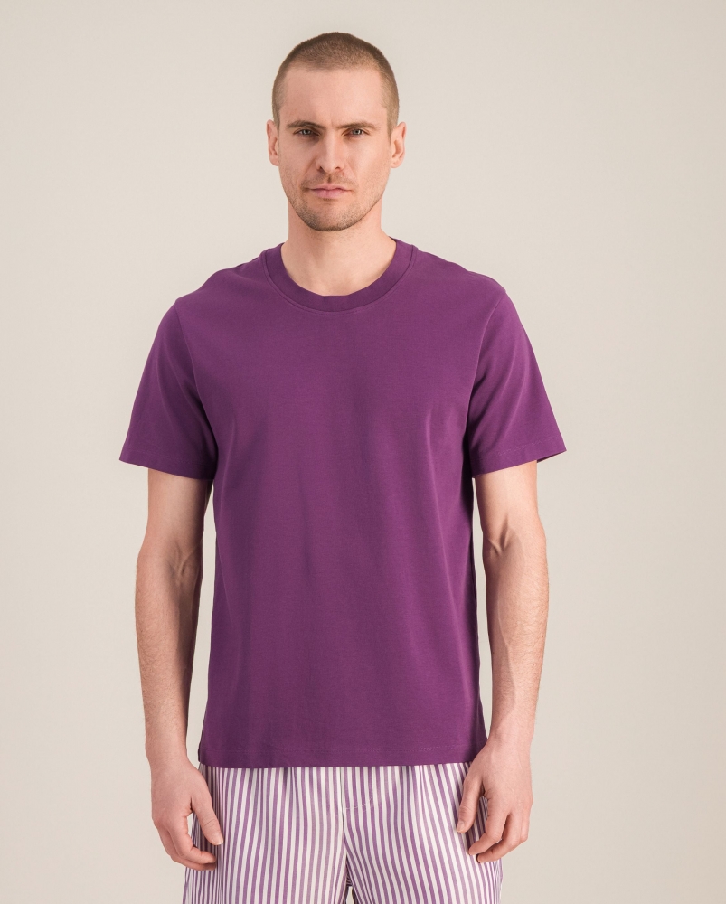 T-shirt homme coton bio, violet