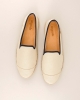 Espadrille homme coton, beige marine